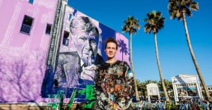 Seaside Pays Tribute to Vincent Scully with Massive Mural