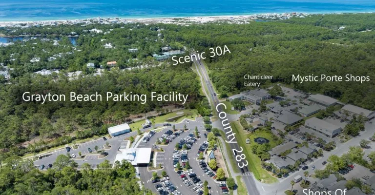 Grayton Beach Central Parking: Catch The Trolley To The Beach Or Walk To Dining & Shopping