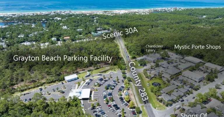 Grayton Beach Central Parking: Catch The Trolley To The Beach Or Walk To Dining & Shopping